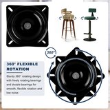AKOLAFE 2x 360° vrtljiva kovinska plošča 154 mm | Shoptok.si