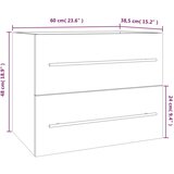Ormarić za umivaonik boja hrasta sonome 60x38,5x48 cm drveni | shoptok.hr