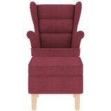  Stolica za ljuljanje s osloncem za noge boja vina od tkanine | shoptok.hr