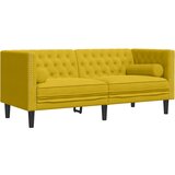  Chesterfield sofa s jastucima za 2 osobe, žuti baršun | shoptok.hr