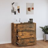  Komoda boja dimljenog hrasta 80x33x70 cm od konstruiranog drva | Eponuda.com
