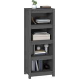 Ormarić za knjige sivi 50x35x125,5cm od masivne borovine | shoptok.hr