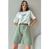 Trend Alaçatı Stili Shorts - Green - High Waist Cene