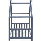  Otroški posteljni okvir siv iz trdne borovine 80x160 cm, (20650836) | Shoptok.si