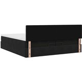  Otomanski okvir kreveta s madracima crni 200x200cm baršunasti | shoptok.hr