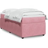 vidaXL Box spring krevet s madracem ružičasti 90x190 cm baršunasti | shoptok.hr