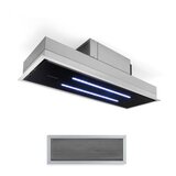Klarstein high line, stropna napa, 90 cm, 410 m³/h, 75 w, 3 ravni, daljinski upravljalnik, črna barva u