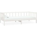  Dnevna postelja z vzmetnico 90x200 cm bela trdna borovina, (20644794) | Shoptok.si