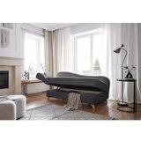 Miuform Siv ležalnik iz rebrastega žameta (levi kot) Chic Charlotte – | Shoptok.si