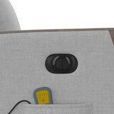  Električni masažni naslanjač sivo blago | Shoptok.si