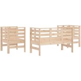  The Living Store Vrtna sedežna garnitura 3-delna trdna borovina - Vrtna Sedežna Garnitura, (21452466) | Shoptok.si