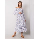 RUE PARIS Dress-WN-SK-840-1.36P-light blue Cene