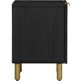vidaXL Noćni ormarići 2 kom crni 40x33x46 cm od masivnog drva manga | shoptok.hr