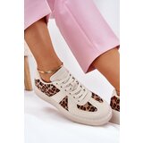 Boto Women's Sneakers with Leopard Print on Platform Beige Nativira | shoptok.hr