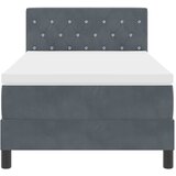  s opruga kutije s madracem Tamno siva 90 x 190 cm Baršun | shoptok.hr