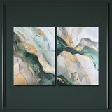 Styler Slike s ručno oslikanim elementima u setu od 2 kom 50x70 cm Aventurin – | shoptok.hr