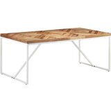  Blagovaonski stol 180 x 90 x 76 cm masivno drvo bagrema i manga Cijene