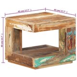  Stolić za kavu 45 x 45 x 40 cm od masivnog obnovljenog drva | shoptok.hr