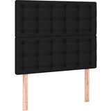  Za krevet s uzglavljem crni 90x200 cm od tkanine | shoptok.hr