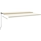  Prostostoječa avtomatska tenda 600x350 cm krem, (20729048) | Shoptok.si