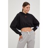 Reebok Dukserica za žene, boja: crna, s kapuljačom, s tiskom | shoptok.hr