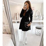 Gemre Black trench coat with belt Royale | shoptok.hr