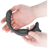Addicted Toys analni vibrator s penisnim in prstanom za testise (črna) | Shoptok.si