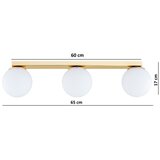 Brilagi Plafonsko spot svetlo MILO 3xE27/60W/230V zlatno | Eponuda.com