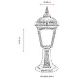 Opviq Vanjska zidna lampa BSU-68185-BKR-K, 50 cm, IP65, E27, 40W, Smeđa | Eponuda.ba