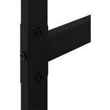vidaXL Stojalo za drva črno 50x30x209 cm jeklo | Shoptok.si