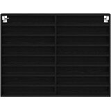  Vitrina crna 100x8,5x75 cm konstruirano drvo | shoptok.hr