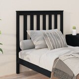  Uzglavlje za krevet crno 96 x 6 x 101 cm od masivne borovine | Eponuda.com