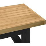 vidaXL Klubska mizica NOAIN z nogami v obliki črke U trdna borovina | Shoptok.si