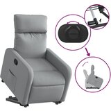  Naslonjač na podizanje od tkanine svjetlosivi | shoptok.hr