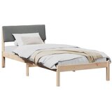  Okvir kreveta smeđe i tamnosivo 100 x 200 cm Masivna borovina | Eponuda.com