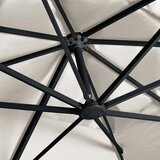  Konzolni vrtni suncobran LED sa stupom 400x300 cm boja pijeska | Eponuda.ba