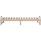  Krevetna konstrukcija s ručkama Smeđa 90 x 210 cm | shoptok.hr