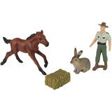  Set of Animal Figurines Horse Hare Farmer | shoptok.hr