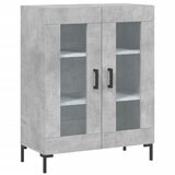 Maison Chic Komoda - Predalnik betonsko siva 69,5x34x90 cm inženirski les, (21718433) Cene