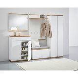 XORA omara za čevlje bela, hrast artisan | Shoptok.si