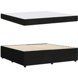  Krevetna konstrukcija Crna 200 x 200 cm tkanina | shoptok.hr