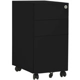 vidaXL premična arhivska omara črna 30x45x59 cm jeklo | Shoptok.si