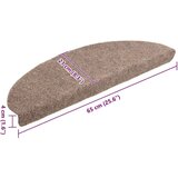 Samolepilne podloge za stopnice 20 kosov krem 65x21x4 cm | Shoptok.si