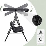  Vrtna ljuljačka za 3 osobe sa 2 jastuka/madraca Cushions - siva | Eponuda.ba