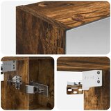 Kopalniška ogledalna omara Dimljeni oreh 70 x 14,5 x 70 cm, (5000233147) | Shoptok.si