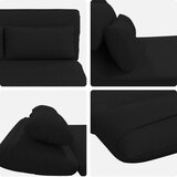  Podna stolica Crna 110 x 82 x 55 cm tkanina | shoptok.hr