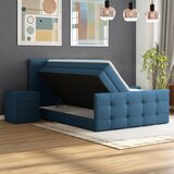 Modern Living Postelja Boxspring Josie-C, Temno Modra, 160x200 | Shoptok.si