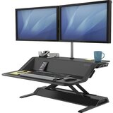 Fellowes delovna postaja za sedeče in stoječe delo lotus™, vxšxg 140 x 832 x 616 mm, črne barve Cene
