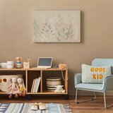  Slika - Morning in the Meadow - Various Pastel Plants on a Beige Background 60x40 Na talijanskom platnu | shoptok.hr