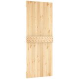  Klizna vrata Prirodna i bijela 80 x 210 cm Čvrsta borovina | shoptok.hr